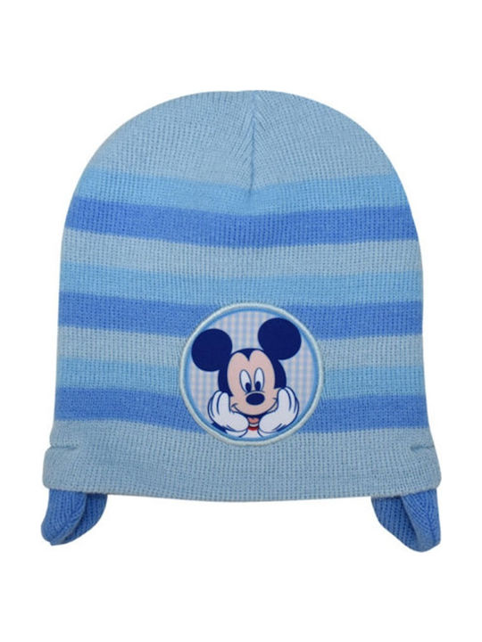 Stamion Căciuliță Tricotată Albastru Deschis Mickey Mouse
