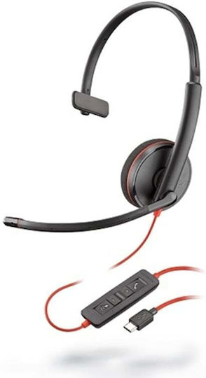 Plantronics Blackwire 3210 Cătușă pentru ureche Căști Multimedia cu microfon și conexiune USB-A