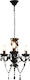 vidaXL Chandelier Candlestick 3xE14 Black 281597