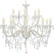 vidaXL Chandelier Candlestick White 281612