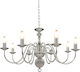 vidaXL Chandelier Candlestick 8xE14 Silver 281618