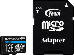 TeamGroup Elite microSDXC 128GB Clasa 10 U3 V30 A1 UHS-I cu adaptor