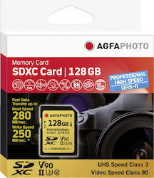 AgfaPhoto Professional High Speed SDXC 128GB Klasse 10 U3 V90 UHS-II