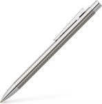 Faber-Castell Neo Slim Stift Kugelschreiber mit Schwarz Tinte Rostfreier Stahl Glänzend