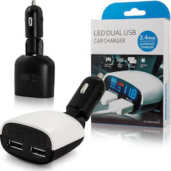CarMotion Φορτιστής Αυτοκινήτου με Θύρες 2xUSB-A