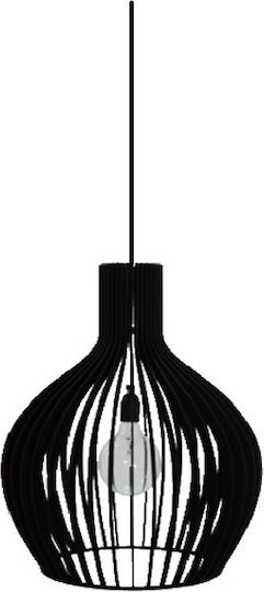 Gallis Wood Kate Pendant Light Black