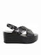 Fardoulis Women's Platform Shoes Black