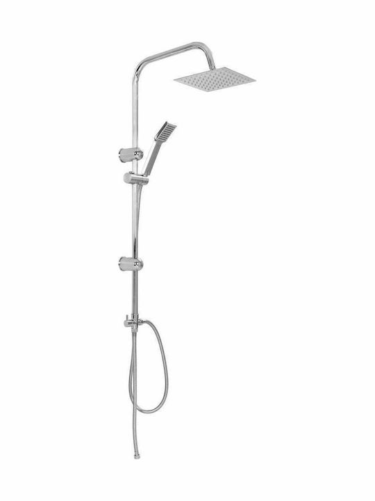 vidaXL Duschsäule ohne Armatur 95cm Silber