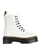 Jadon Leather White Boots