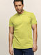 Bodymove Men's Short Sleeve Blouse Polo Yellow