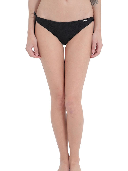 Banana Moon Bartha Maryvale Bikini Slip mit Schnürchen Schwarz