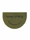 Etoile Entrance Mat made of Coir with Anti-slip Backing Keep Smiling Green 40x60cm