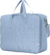 My Bag's Τσάντα Μαιευτηρίου Ώμου/Χειρός Leaf Light Blue 50x18x38εκ.