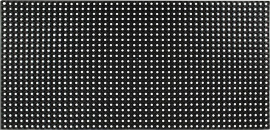 vidaXL Fußmatte Rutschfest aus Gummi Schwarz 100x200cm Dicke 16mm