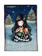 Santoro Blanket Velvet My Christmas Friend Blue 140x210cm