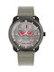 Police Bleder Watch Battery with Gray Leather Strap