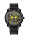 Police Bleder Watch Battery with Black Leather Strap