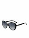Jimmy Choo Women's Sunglasses with Black Horn-Rimmed Frame and Gradient Lenses