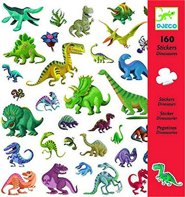 Djeco Stickers Δεινόσαυροι for Children 3++ Years 160pcs