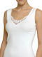 Helios Women's Sleeveless Cotton T-Shirt White