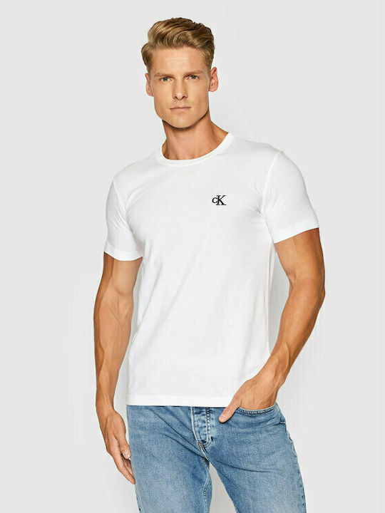 Calvin Klein Ανδρικό T-shirt Κοντομάνικο Λευκό