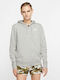 Nike Women's Hooded Sweatshirt Gray