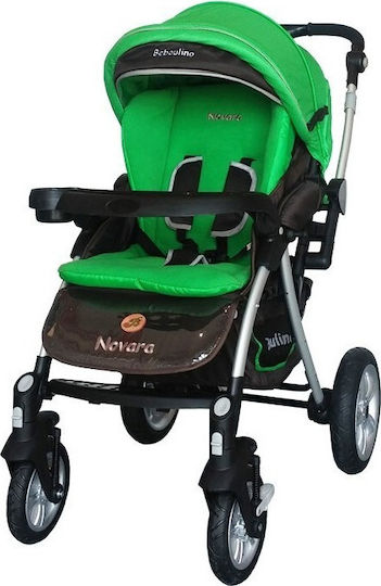 Beboulino Novara With Air Wheels Adjustable Baby Stroller Suitable for Newborn Green 13kg 601-0601-0002