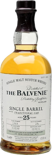 Whiskey Schottlandς Single Malt Single Barrel 25 Jahre 47.8% 700ml