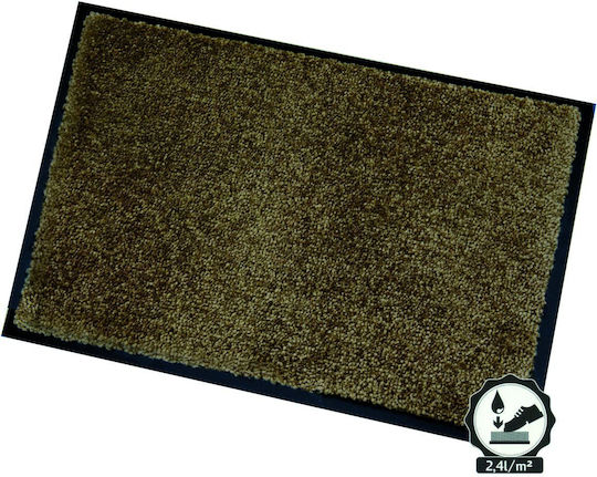 Sdim Fußmatte Teppich mit rutschfester Unterlage Memphis 093 Brown 60x80cm