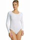 Lingerie Long Sleeve Bodysuit Slim Fit White
