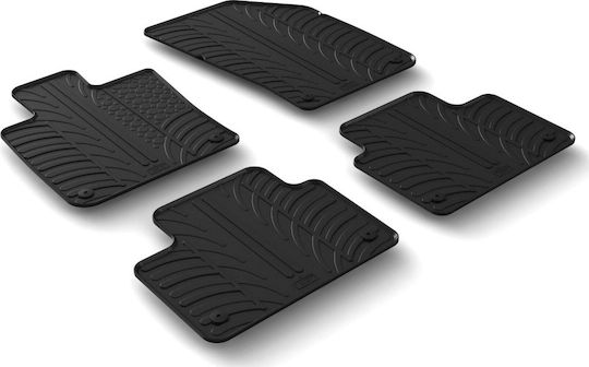 Lampa Set of Front and Rear Mats 4pcs Tray Type for Volvo V60 Black