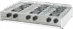 Vimitex 206-S Εστία Υγραερίου Εξαπλή 42kW 120x70x25cm Vimitex 206-S Εστία Υγραερίου Εξαπλή 42kW 120x70x25cm
