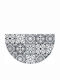 Douceur d'Intérieur Entrance Mat Anti-slip L-c Lisbonne Gray 45x75cm