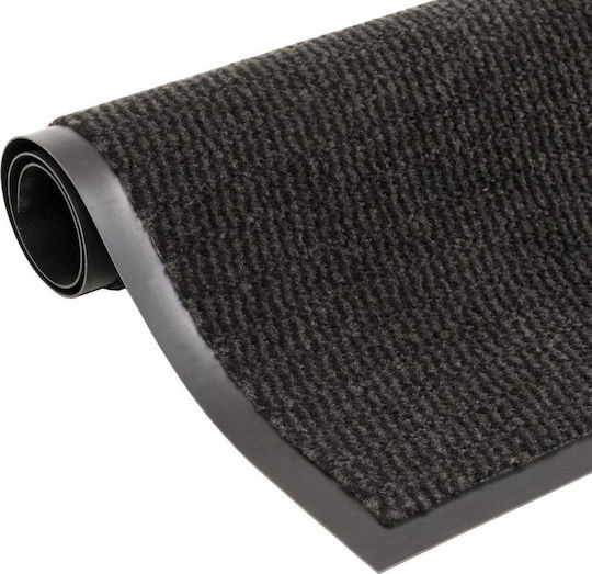 vidaXL Fußmatte Sisal mit rutschfester Unterlage Black 40x60cm