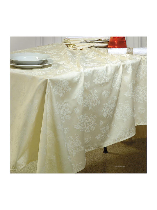 Rythmos Jasmine Cotton Tablecloth Εκρού 140x180cm