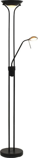 vidaXL LED Floor Lamp H180xW25cm. with Warm White Light 1620lm Black