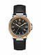 GC Watches Collection Ανδρικό Ρολόι 44mm Μπαταρίας με Μαύρο Δερμάτινο Λουράκι