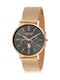 U.S. Polo Assn. Attitude Ceas Barbati 40mm Baterie cu Brățară din Metal Roz Gold