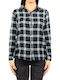 Only Women's Checked Long Sleeve Shirt Black