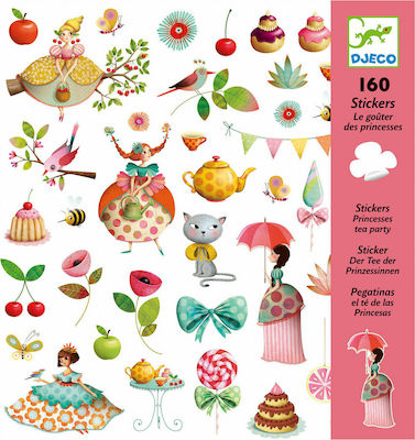 Djeco Stickers Τσάι Πάρτυ της Πριγκίπισσας for Children 3++ Years 160pcs