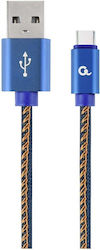 Gembird USB 2.0 USB-C masculin - USB-A 2m (GM-JEANS-TYPEC-2M) Gembird USB 2.0 USB-C masculin - USB-A 2m (GM-JEANS-TYPEC-2M)