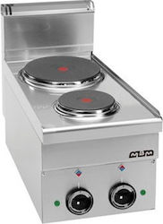 MBM Minima 600 E26 Electric Cooktop Double 4.1kW 40x60x27cm