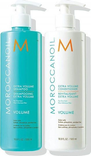 Moroccanoil Volume Hair Care Set for Volume for Fine Hair with Shampoo and Conditioner 2pcs