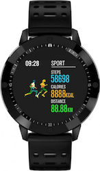 DAS.4 SG05 Stainless Steel Smartwatch με Παλμογράφο (Μαύρο)