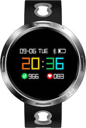 DAS.4 SL18 Stainless Steel 40mm Smartwatch with Heart Rate Monitor (Black)