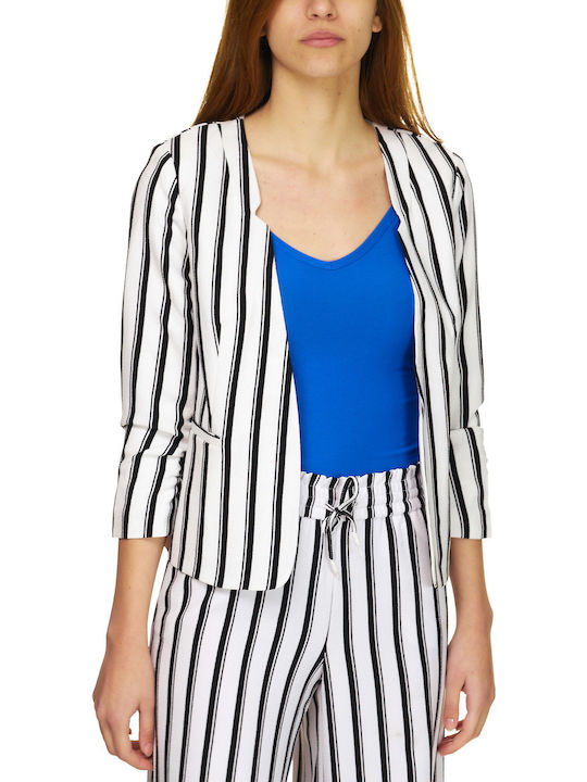 Only Kurz Damen Blazer Night Sky Stripes