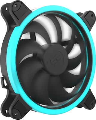 SilentiumPC Corona HP RGB Case Fan 140mm με Σύνδεση 3-Pin / 4-Pin PWM