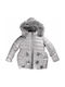 Funky Kids Parka Long Hooded Silver