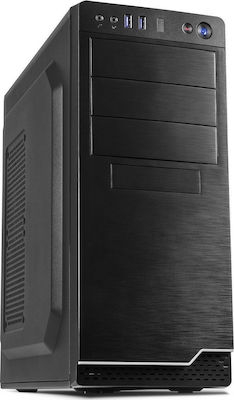 Inter-Tech IT-5916 Middle Tower Cutie de calculator Negru