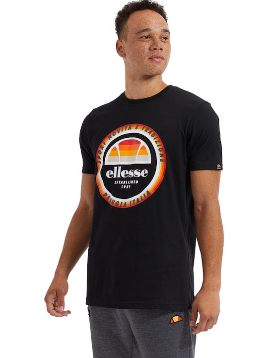 Ellesse Bandoni Ανδρικό T-shirt Μαύρο Με Στάμπα